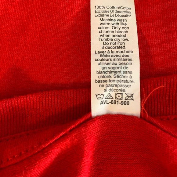 NWOT, Scarface Tony Montana Screen Print T-shirt, Red, size M - Picture 5 of 5